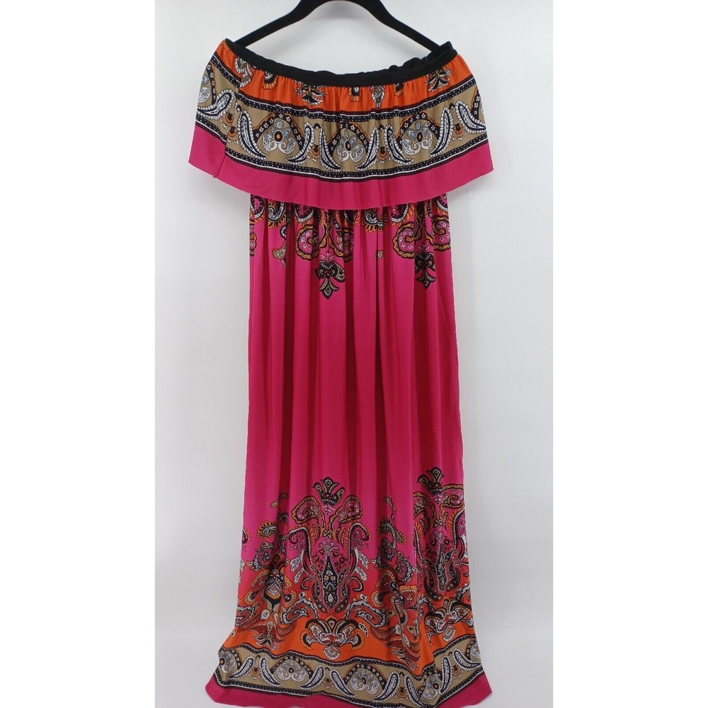 Bailey Blue  maxi Dress Strapless Sizes Small  Boho pink